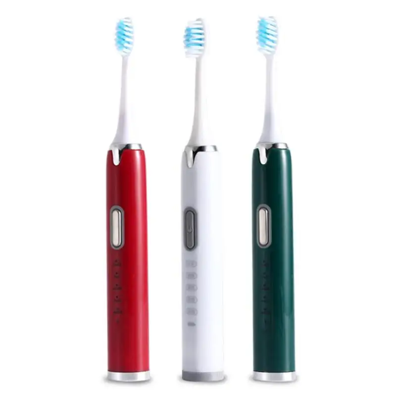 Krachtige Ultra Sonic Sonic Elektrische Tandenborstel Usb Oplaadbare Tandenborstel Volwassen Elektronische Wasbare Zob Tan