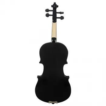 4/4 Polni Velikosti Črna Lahek Akustični Violina Violina z ohišjem & Lok & Kolofonije za Violino Začetnike