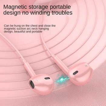 5.0 Neckband Brezžične Bluetooth Slušalke za V Uho Magnetni Šport Teče Slušalke Stereo Nepremočljiva Čepkov za Huawei Xiaomi