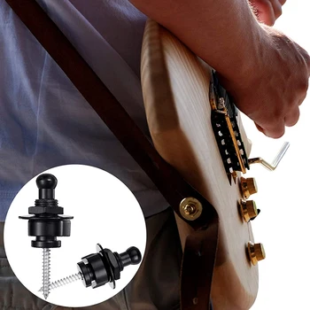 8 Kos Kitara Trak za Zaklepanje Varnostna Straplocks Gumbi Kitara Honorar Trak Sistem za Električno Bas in Akustične Kitare