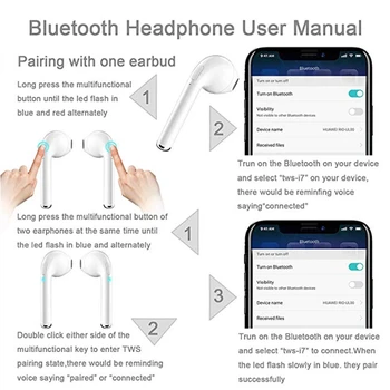 Brezžične Slušalke Bluetooth 5.0 Slušalke Slušalke za Glasbo, Šport Slušalke Voznik Uho Brsti z MIC za Telefon iPhone Huawei Xiaomi
