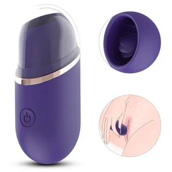 G Spot Vibrator Klitorisa Jezika Vibrator, Mini Vibrator Za Klitoris Stimulator Spolnih Igrač Za Ženske Pari 9 Močne Vibracije Načini