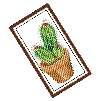 Kaktus Šteje Navzkrižno Šiv 11CT Natisnjeni Navzkrižno Vboda Nastavite DIY Navzkrižno stitch Kompleti za Vezenje Needlework11CT/Tiskano