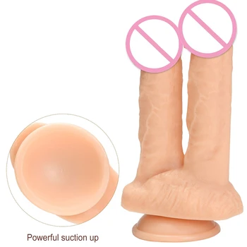 Lezbični Seks Igrače Dvojno Dildos Prodor Nožnice In Analne Butt Plug Big Realističen Penis Za Ženske Faloimitator Strapon Dildo Sextoy