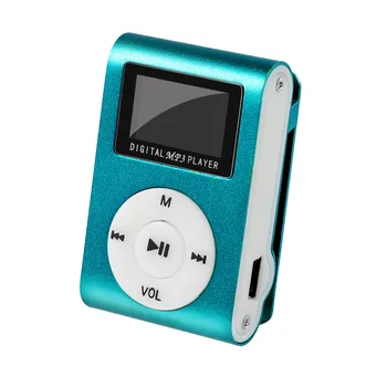 Mini MP3 predvajalnik Prenosni Posnetek MP3 Predvajalnik Glasbe Podporo 32GB Micro SD TF Kartica LCD zaslon Moda, Šport, Glasba Predvajalnik Walkman J18