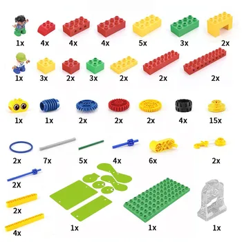 MOC Združljiv z LEGOing 9656 Delcev, gradnikov Izobraževalne Ustanove Steblo Robot Naravoslovja, Tehnologije, Set