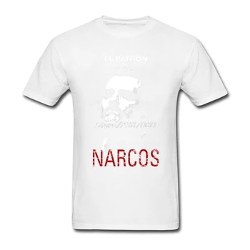 Pop Pablo Escobar T Shirt Harajuku Oblačila, Bombaž Velik obseg Kratek Rokav po Meri Moške Srajce
