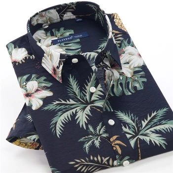 Velika Velikost 5XL 8XL 10XL Havajih Poletne Moške Srajce 2021 prišlekov Mens Vintage Oblačila Moški Modni Maščobe Svoboden Priložnostne Majice