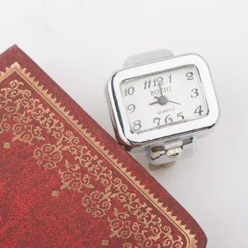 WECIN Osebno ustvarjalni Modni prstan watch mini kvadratni TV prst dekorativni quartz uro za moške in ženske