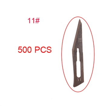 YTH 500 Kos Operacijo Skalpela Odpiranje Skalpela rezilo za Enkratno uporabo rezilo iz Nerjavečega Jekla DIY Rezanje Večnamenski Nož PCB Orodja za Popravilo