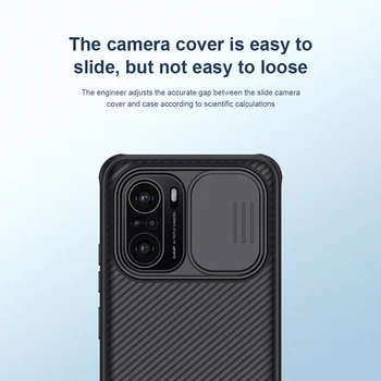 Za POCO F3 Primeru Nillkin CamShield Pro Stran Fotoaparata Pokrov za Xiaomi Pocophone X3 M3 Pro GT NFC Objektiv Zaščite Ohišje