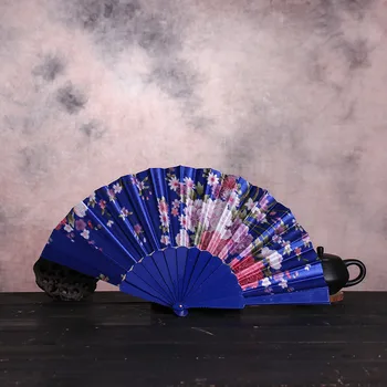 Zložljivi Ljubitelje retro natisnjeni Kitajski Slog Ples, Poroka strani navijačev Čipke Zložljiva Potekala Cvet Navijači dekorativni abanico 2020 Spusti Ladje