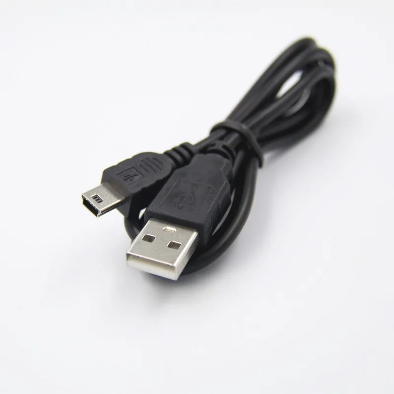 1PC 80/100cm USB Podaljšek MP3, MP4 Podatkov napajalni Kabel Kabel Adapter USB 2.0 A Moški Mini 5 Pin B Najboljšo Črno Kabli