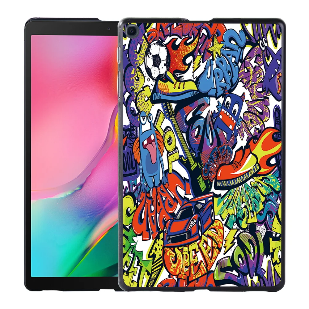 Grafiti Umetnost Serije Trdo Lupino Primeru Pokrovček za Samsung Galaxy Tab A7 10.4