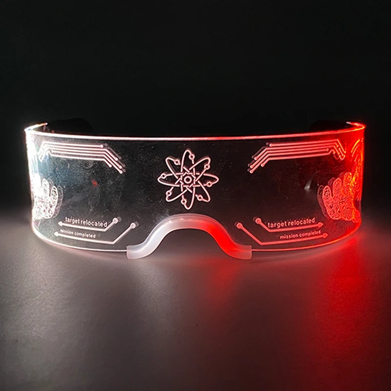 Kul Svetlobna LED Očala Žareče Kostum, Neon, Luči Utripajoče sončna Očala Za nočni klub DJ Ples Stranka Dekor