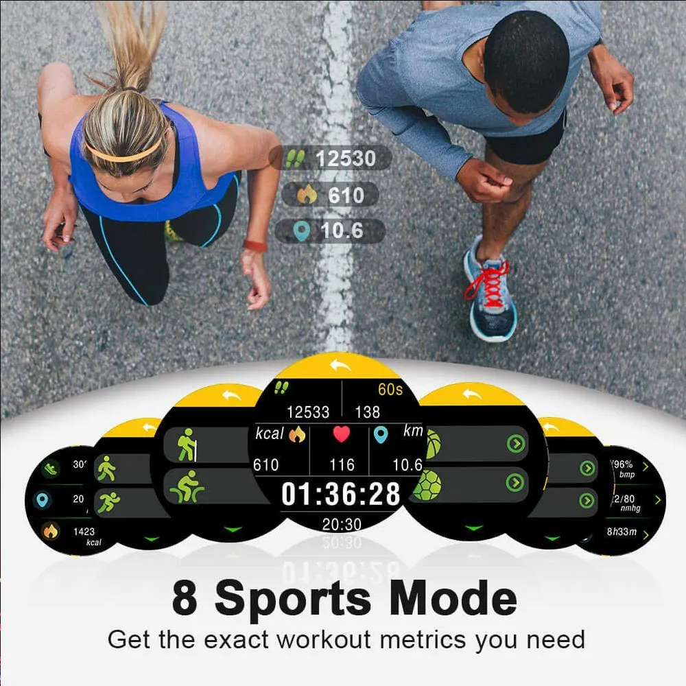 SK3 Smartwatch 2021 Vrtljivo Ploščo Watch Fitnes Sledenje GPS Pametno Gledati Android, iOS Bluetooth Klic Združljiv iPhone Samsung