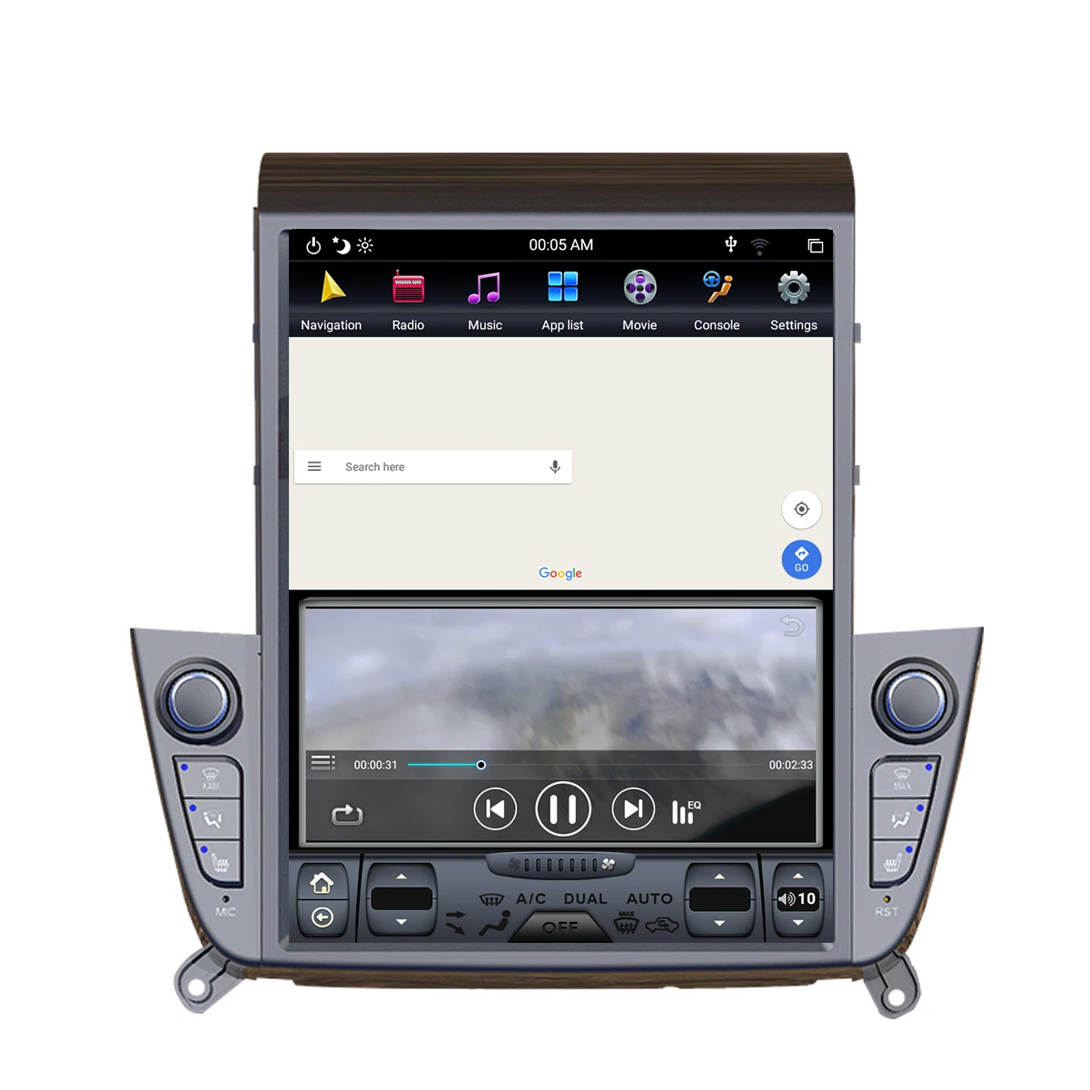 Tesla Slog Android 9 Navpično maska Za Hyundai Ix35 2018 2019 Avto Multimedijski Predvajalnik, GPS Navigacija Auto Radio Stereo glavne enote