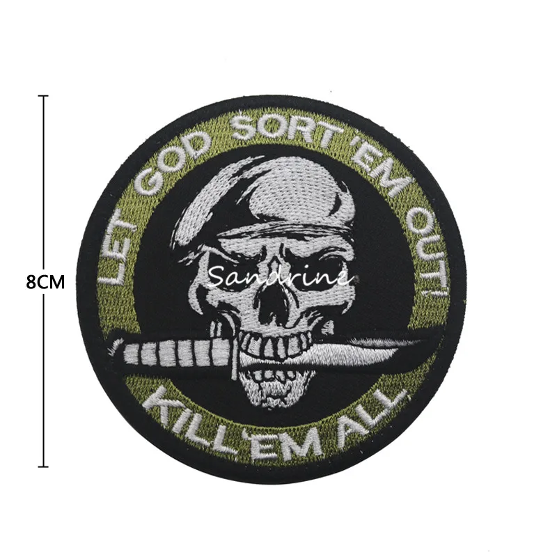 Ubiti EM Vse Vojaške Vojske ZDA Taktično Vezenje Obliži Za oblačila Oblačila Emblem Appliques Značke
