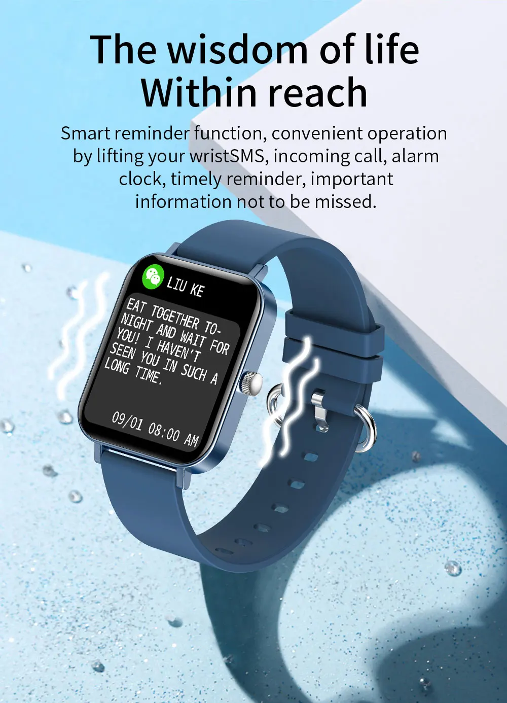 WRWR 2021 Pametno Gledati Poln na Dotik Multi-Sport Mode Srčnega utripa Moški Ženske Nepremočljiva Smartwatch Za Apple, Android Xiaomi