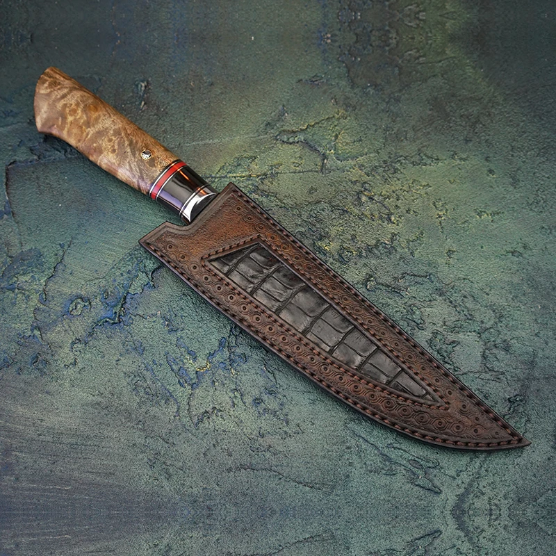 PEDWIFE kuharski Nož Ročno Damask Jekla Rezilo 7in Japonski Slog Rastlinskih Noži Kuhinjski Nož za Rezanje Nož z Tulec