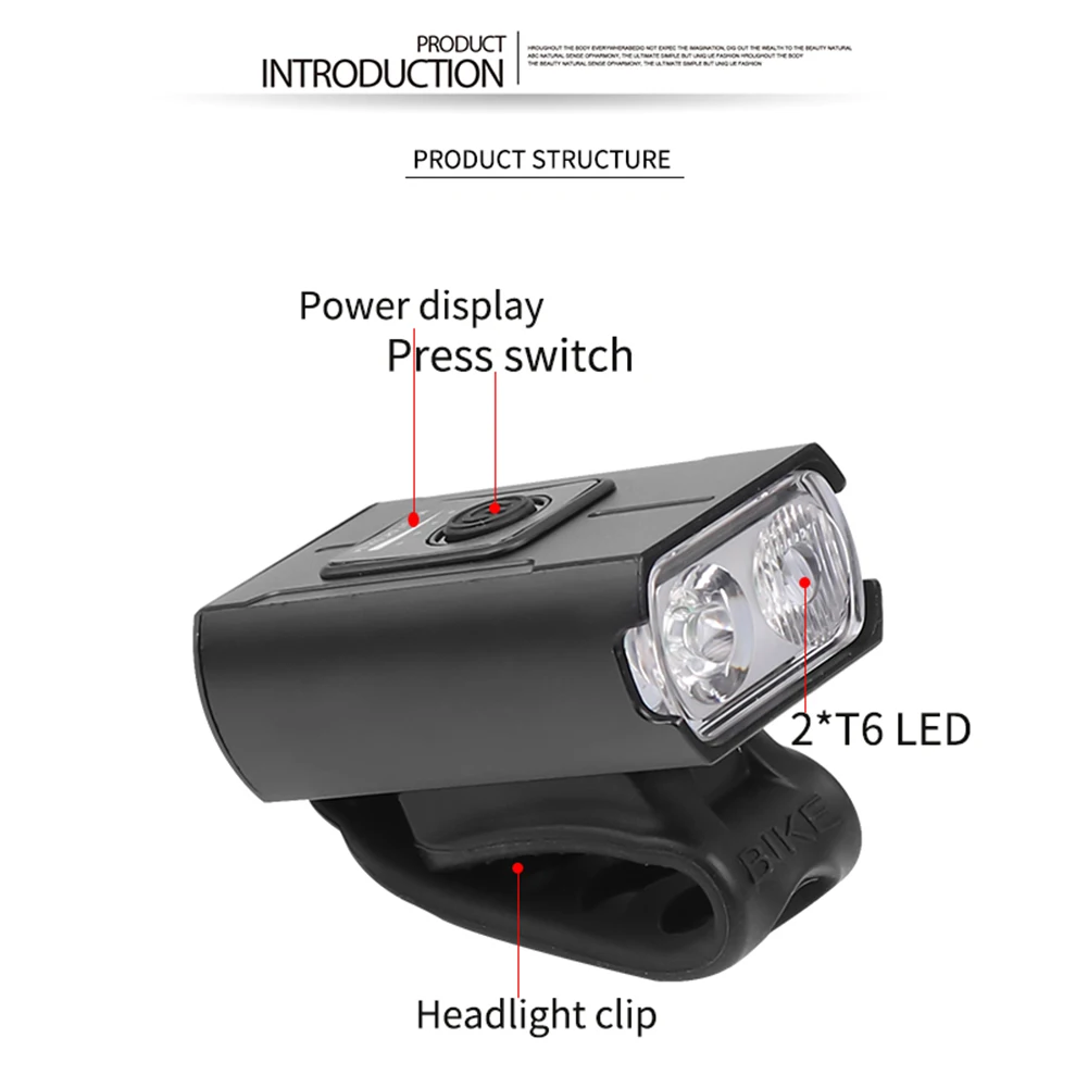10W 800LM USB Polnilna Luč Kolo Super Svetla T6 LED Izposoja Žarometov Sprednje Luči Ustreza Vsem Kolesa Gorski Cesti