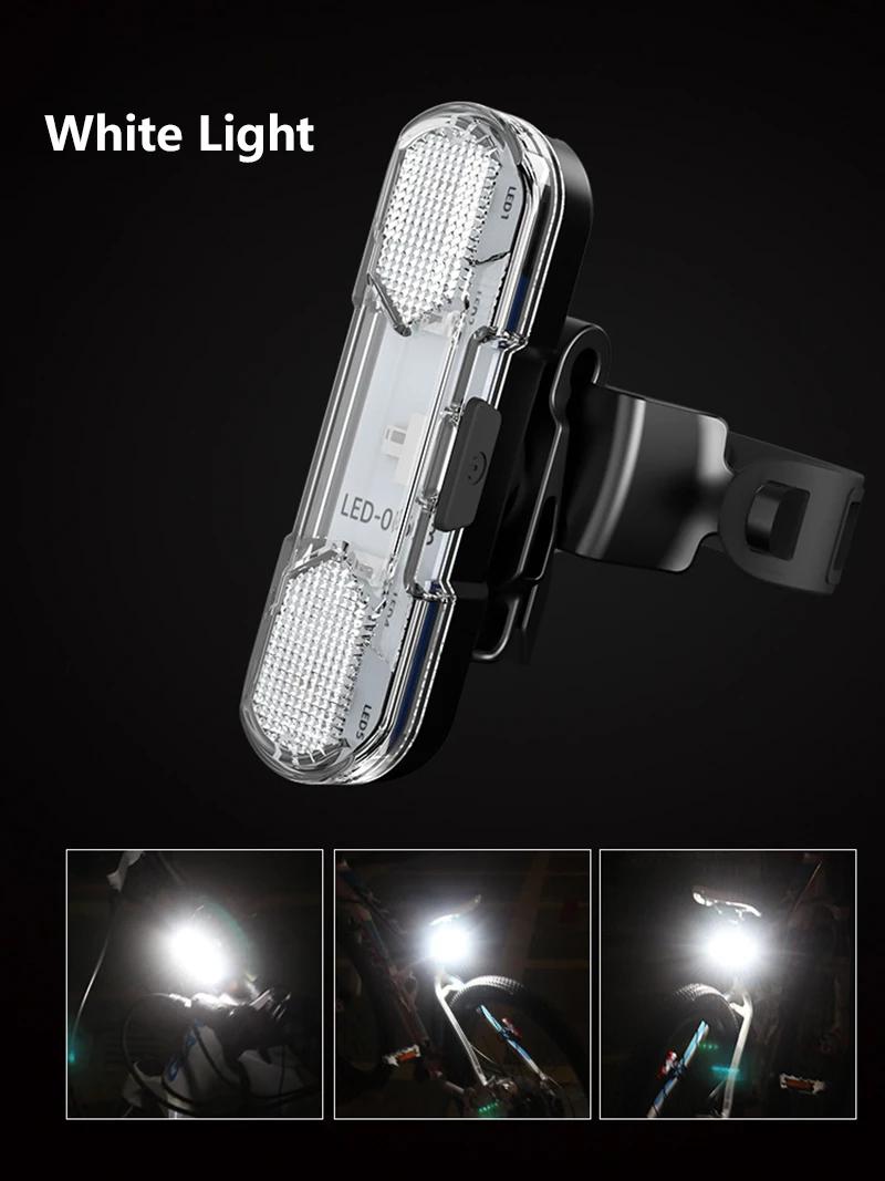 Aubtec Kolesarske Luči Polnjenje prek kabla USB LED Opozorilne Luči Noč Kolo Zadnje Luči Gorsko Kolo Oprema