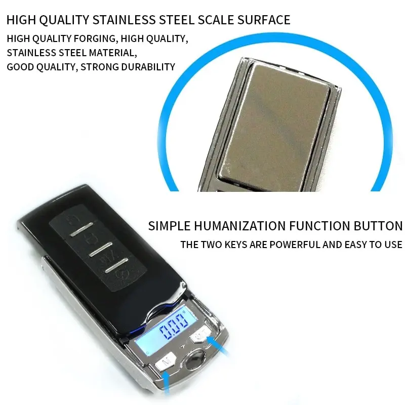 Elektronski Digitalni Žep Obsega Visoko Občutljivost mini Prenosni, Mase Obsega natančnost 200 g/100 g 0.01 g za Nakit Gram